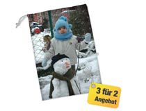 Nikolaussack mit buntem Design und Text